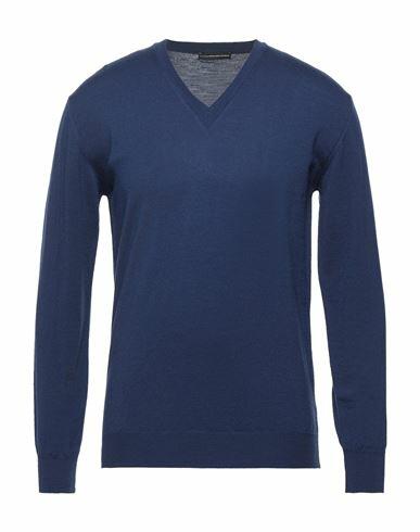 Alessandro Dell'acqua Man Sweater Midnight blue Merino Wool Cover