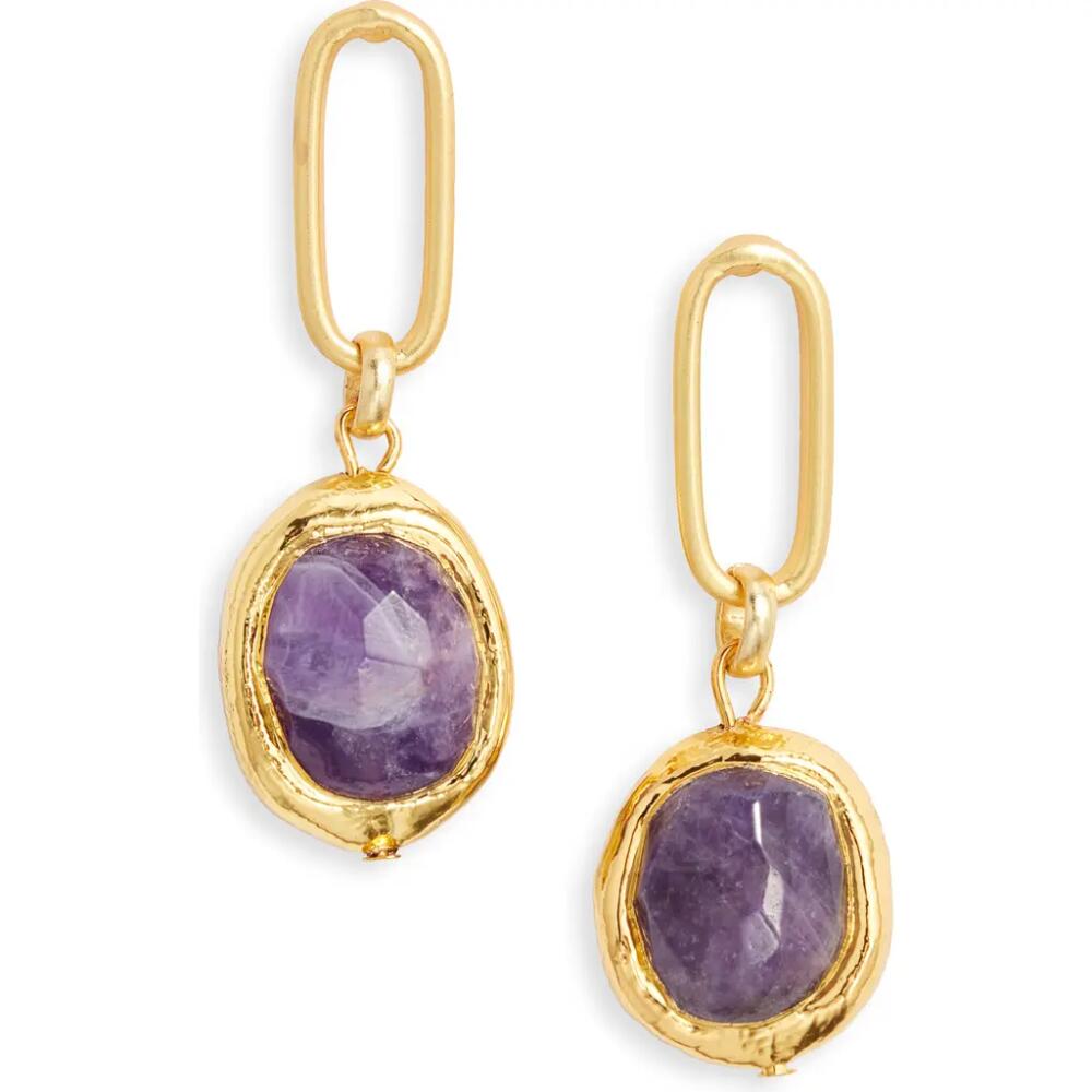 Karine Sultan Crystal Drop Earrings in Gold Cover