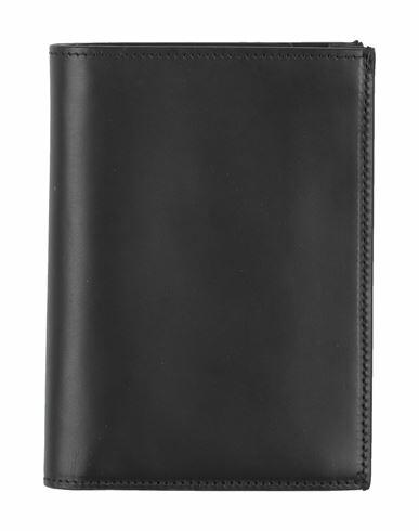 Maison Margiela Man Wallet Black Bovine leather Cover