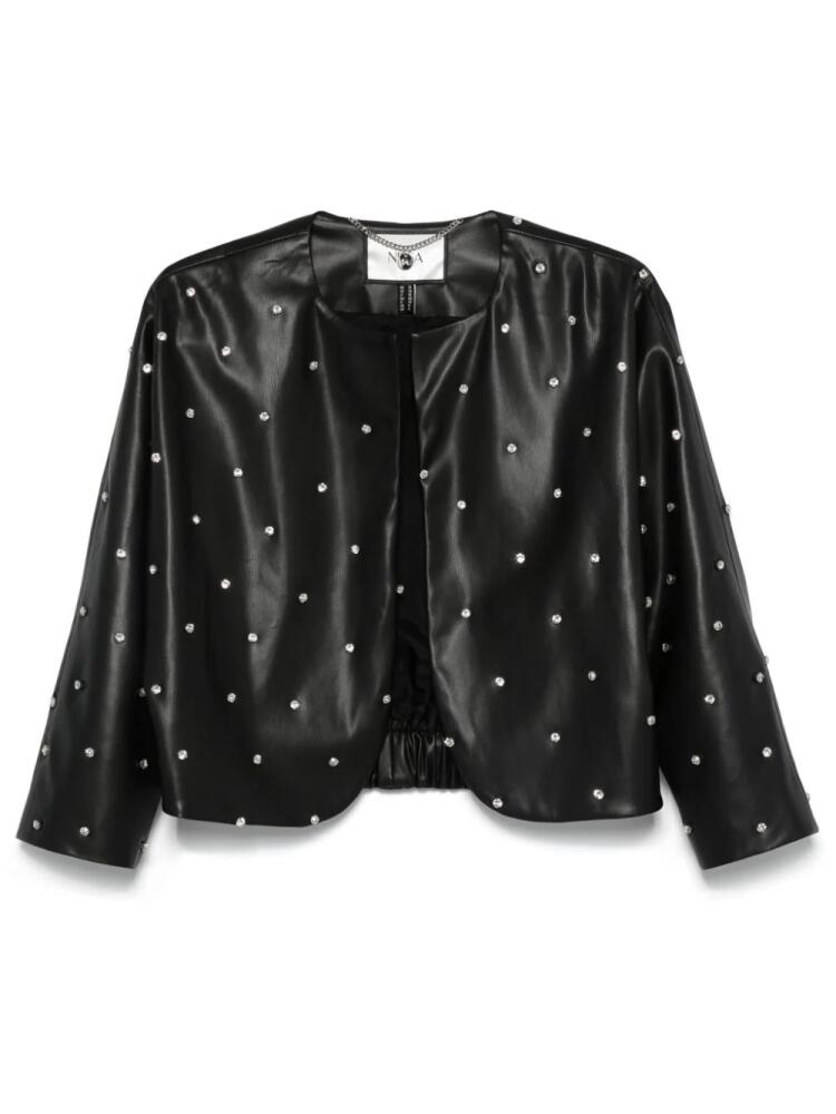 NISSA crystal-embellished jacket - Black Cover