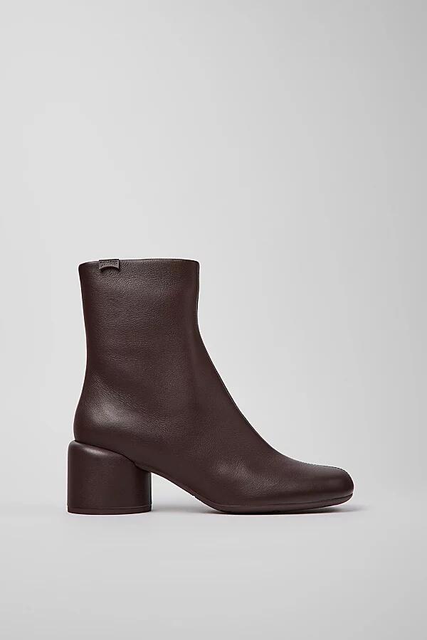 Camper Niki Leather Zip Boot in Maroon Cover