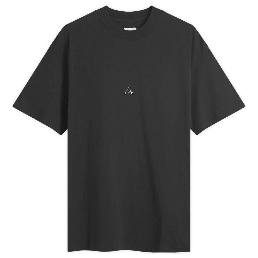 ROA Men's Regular Logo T-Shirt in Black Cover