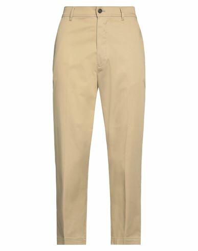 Brian Dales Man Pants Sand Cotton, Elastane Cover