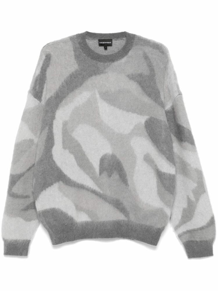 Emporio Armani camouflage sweater - Grey Cover