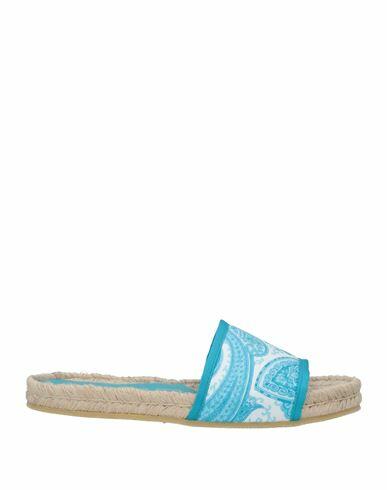 Etro Woman Espadrilles Azure Textile fibers Cover