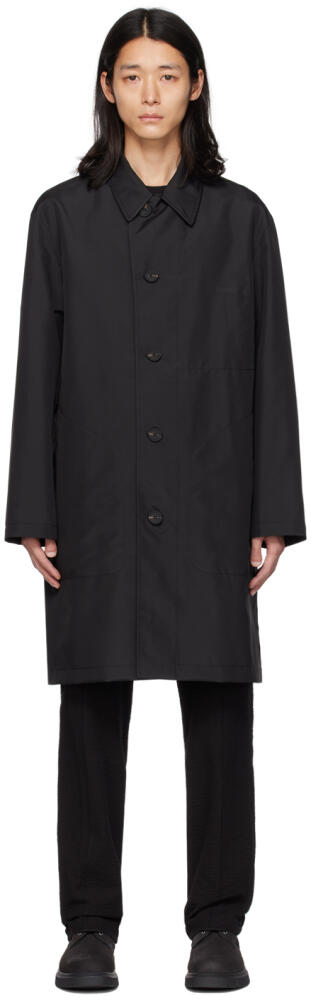 Hugo Black Relaxed-Fit Rain Coat Cover