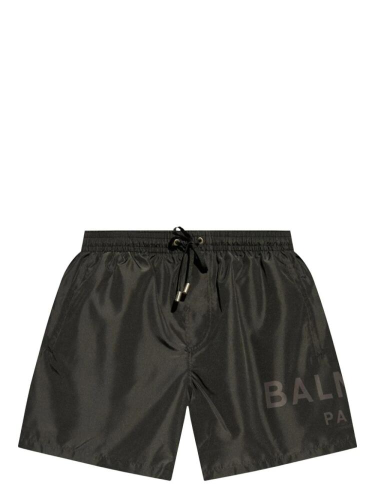 Balmain logo-print swim shorts - Black Cover