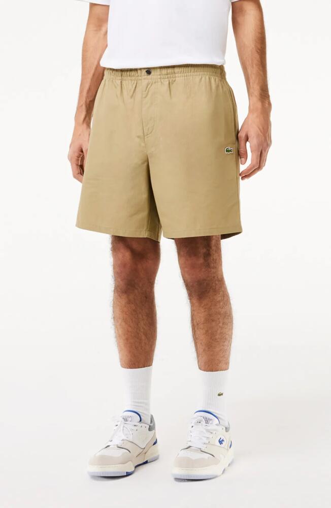 Lacoste Relaxed Cotton Twill Shorts in Cb8 Lion Cover