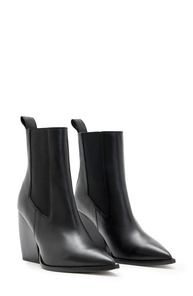 AllSaints Ria Wedge Chelsea Boot in Black Cover