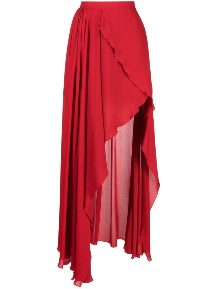 Elie Saab high-low fly away skirt - Red Cover