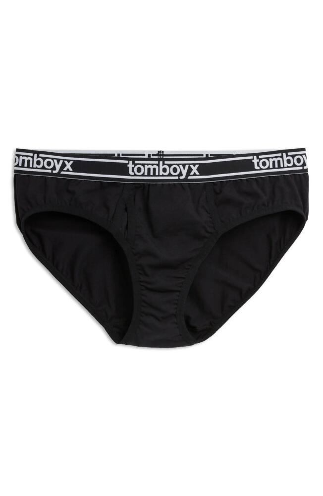 TomboyX Iconic Briefs in Black Logo Cover