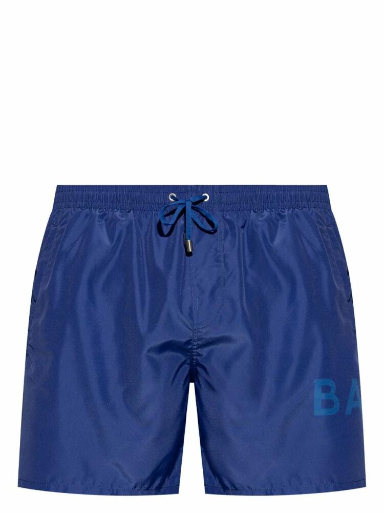 Balmain logo-print swim shorts - Blue Cover