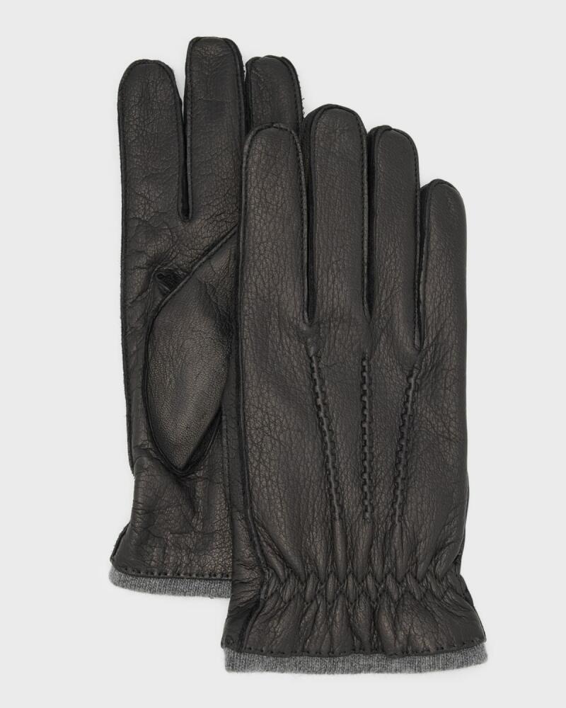 Portolano Men's Cashmere-Lined Nappa Leather Gloves Cover