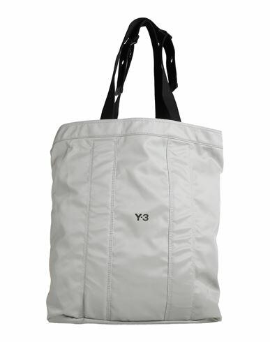 Y-3 Woman Shoulder bag Light grey Polyurethane Cover