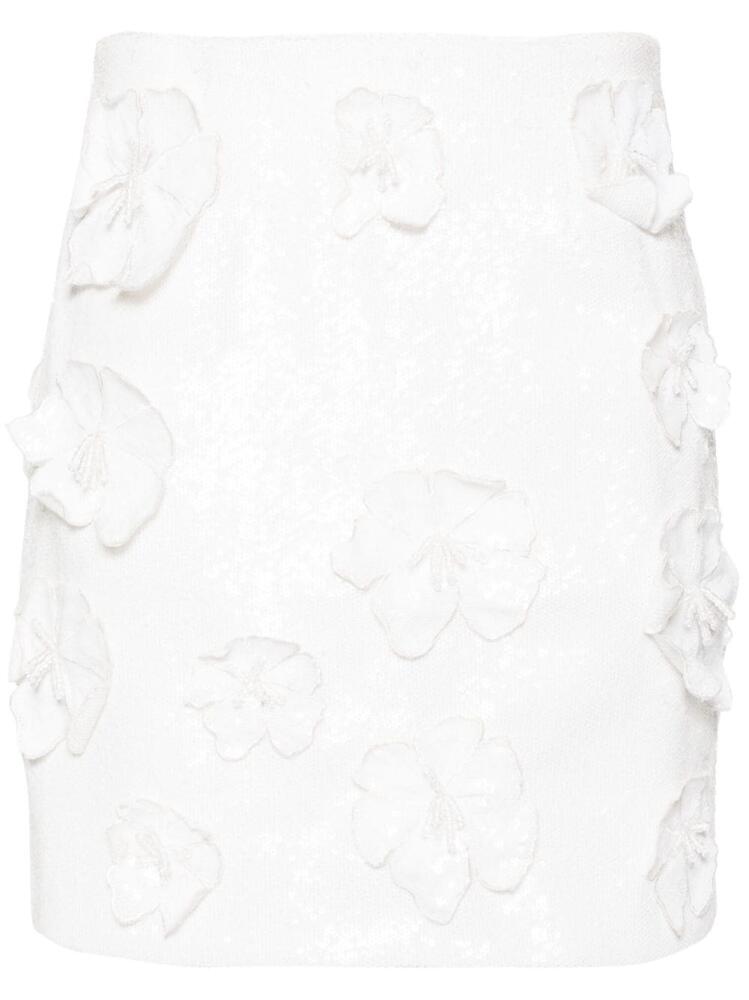 ROTATE BIRGER CHRISTENSEN sequinned mid-rise miniskirt - White Cover