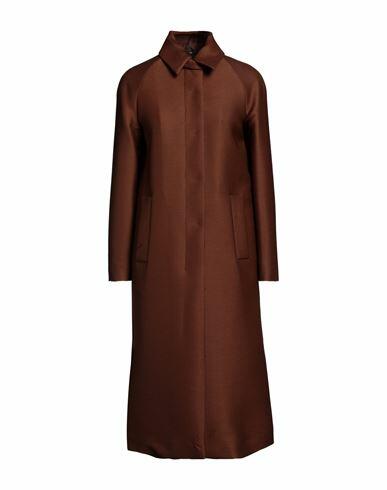 Sealup Woman Coat Brown Wool, Viscose Cover