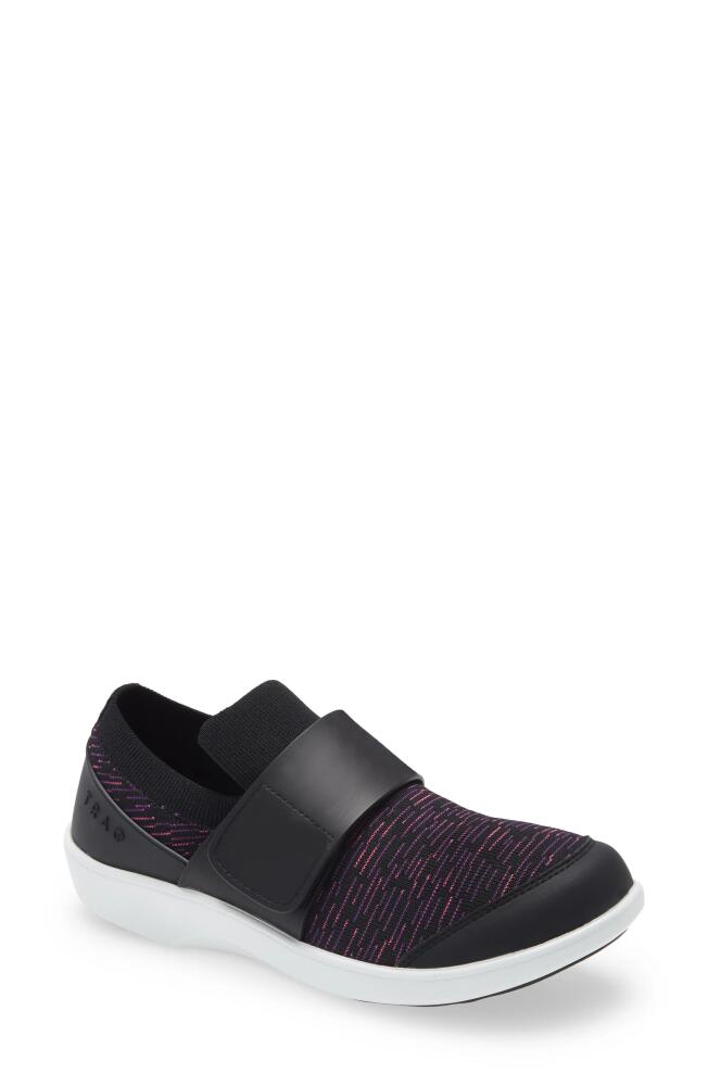 TRAQ by Alegria Qwik Sneaker in Purple Dash Leather Cover