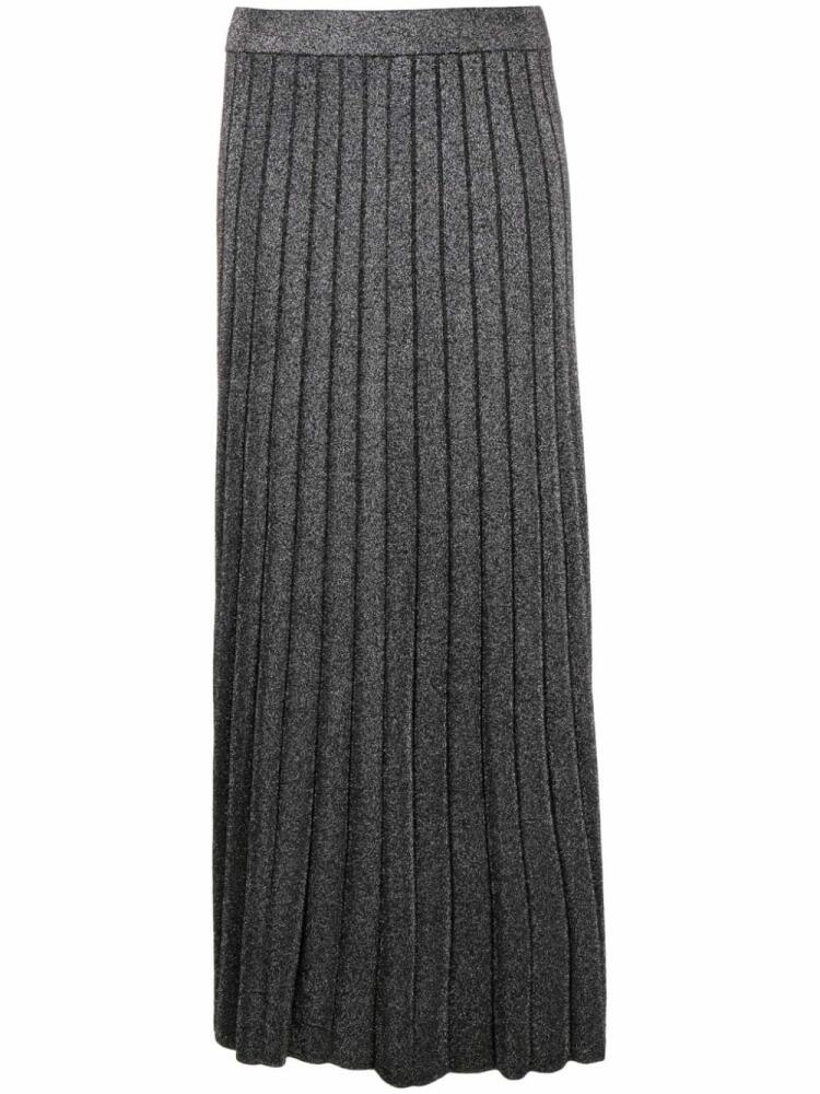 Michael Michael Kors metallic knit A-line skirt - Black Cover