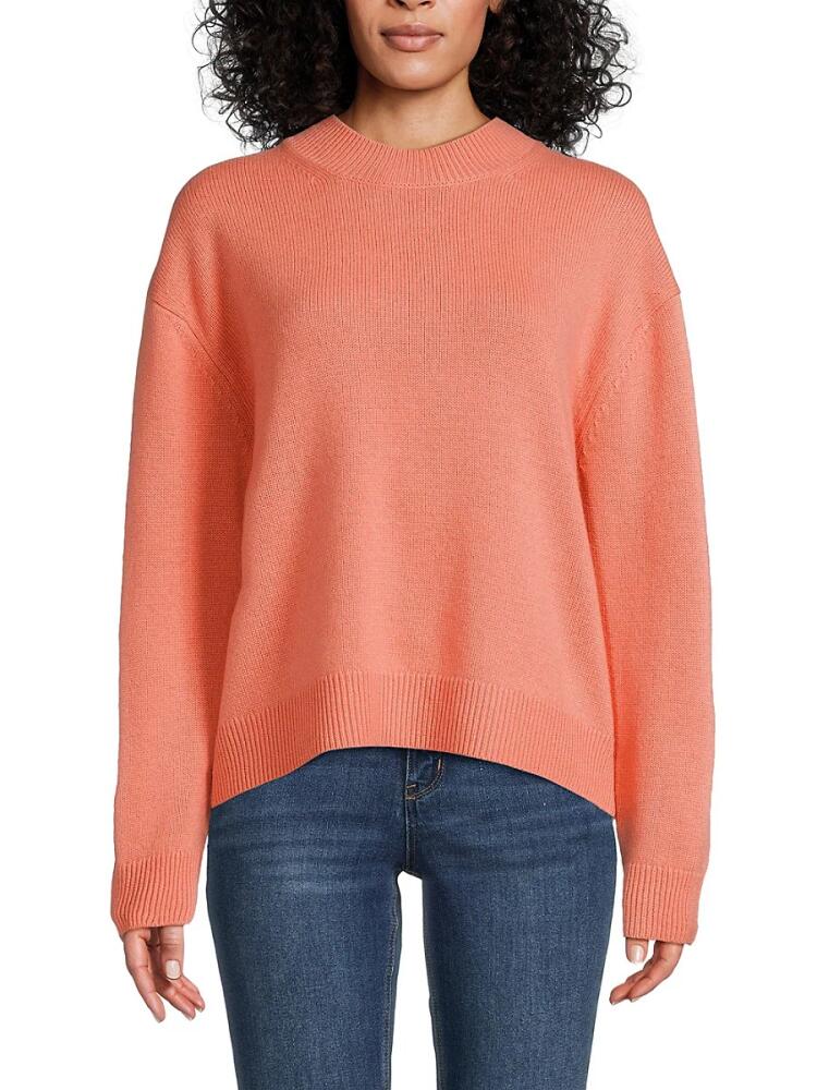 TWP Women's Dropped Shoulder Cashmere Sweater - Salmon Cover