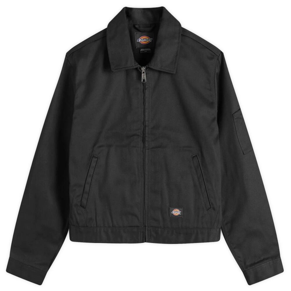 Dickies Women's Unlined Cropped Eisenhower Jacket in Black Cover