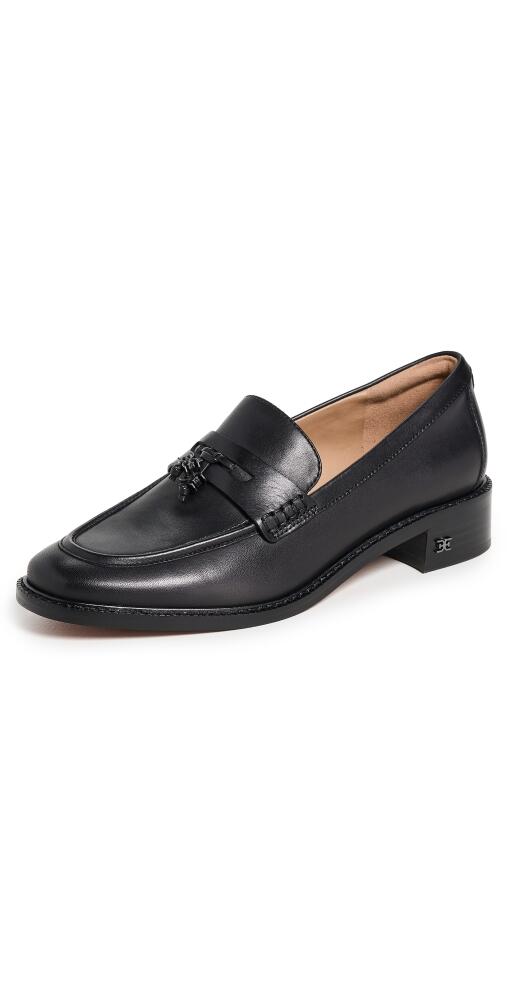 Sam Edelman Denis Leather Loafers Black Cover