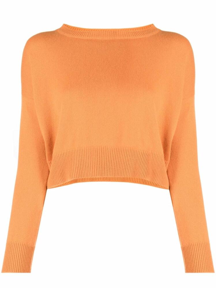 Teddy Cashmere Genova cropped cashmere jumper - Orange Cover