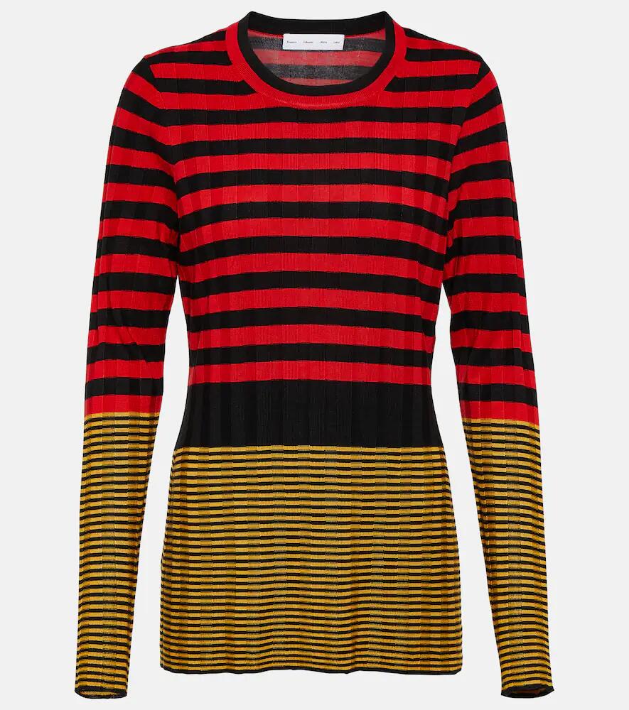 Proenza Schouler White Label Slinky stripe long sleeve sweater Cover