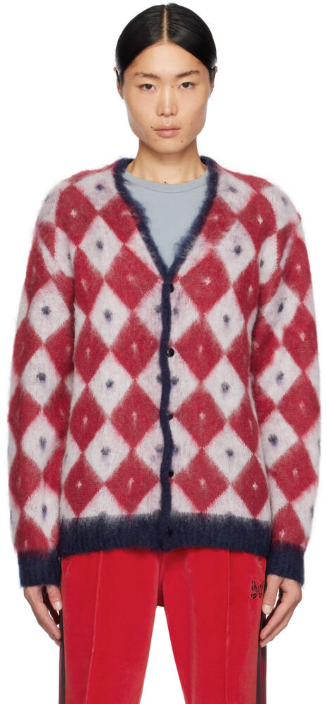 NEEDLES Navy & Red Diamond Cardigan Cover