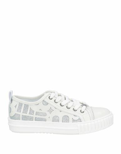 Baldinini Woman Sneakers White Calfskin, Textile fibers Cover