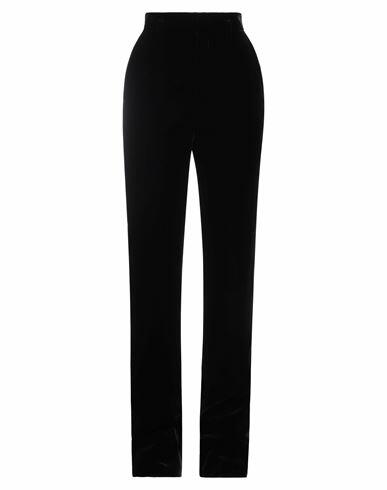 Saint Laurent Woman Pants Black Viscose, Cupro Cover