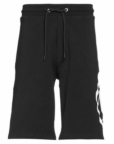 Bikkembergs Man Shorts & Bermuda Shorts Black Cotton, Elastane Cover