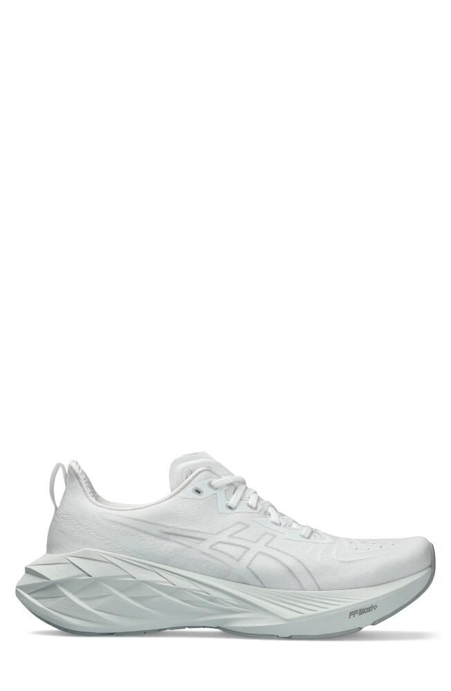 ASICS Novablast 4 Running Shoe in White/Pale Mint Cover