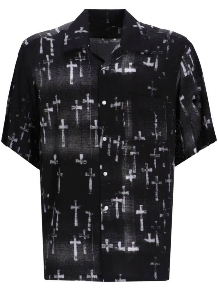 Aries Graveyard graphic-print shirt - Black Cover