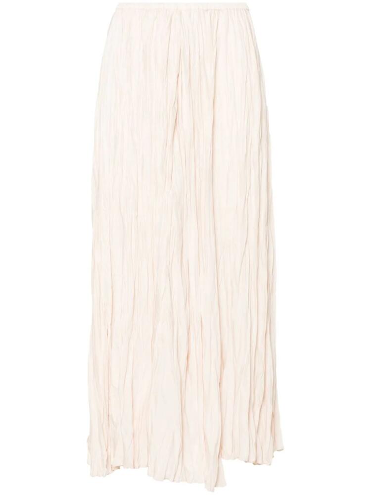 Forte Forte crinkled midi skirt - Neutrals Cover