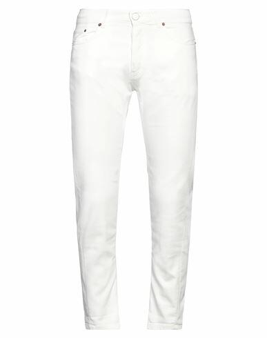 Pmds Premium Mood Denim Superior Man Pants White Cotton, Elastane Cover