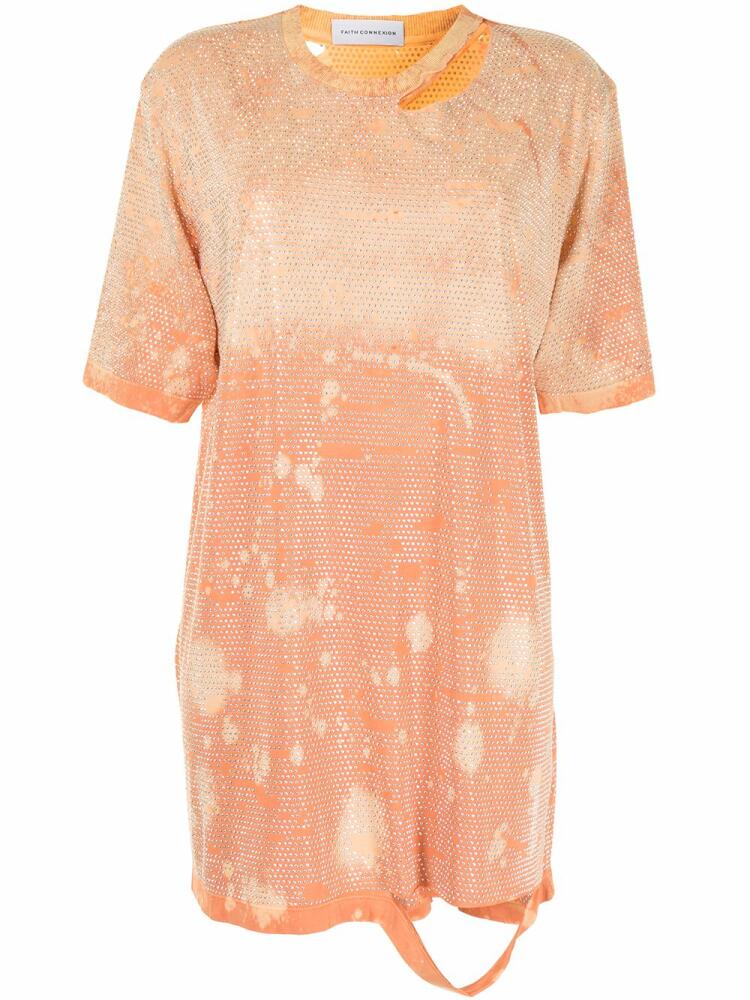 Faith Connexion distressed oversized T-shirt - Orange Cover