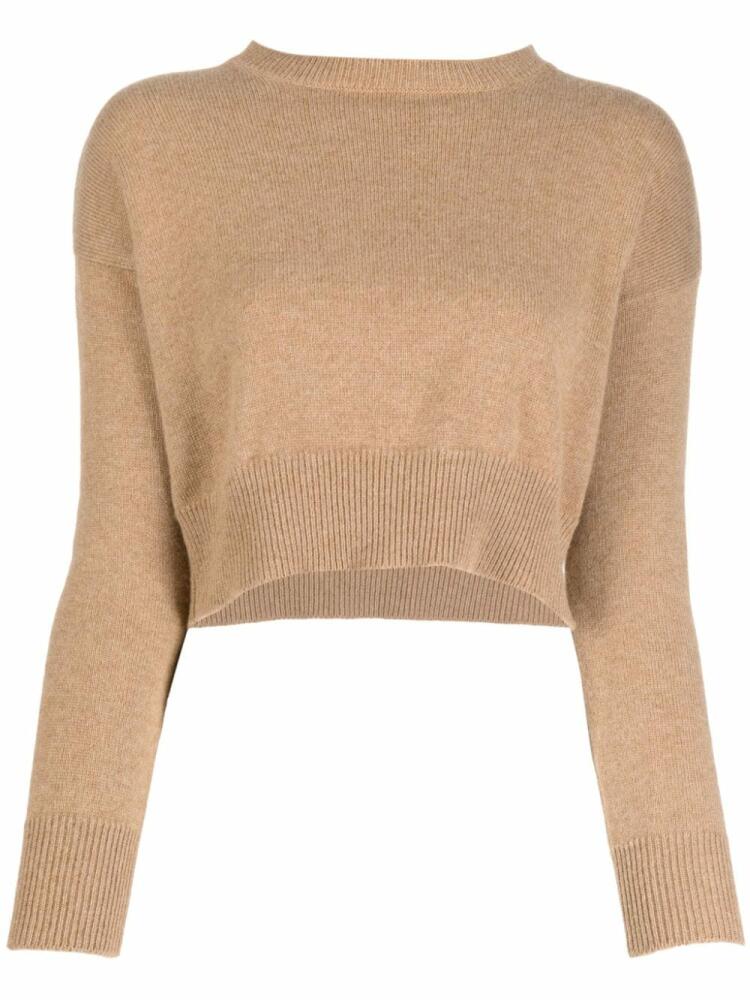 Teddy Cashmere Genova cropped cashmere jumper - Brown Cover