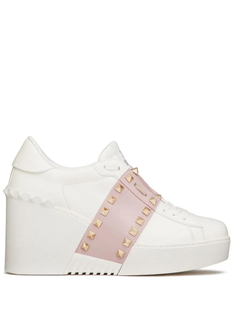 Valentino Garavani Open Disco 85mm wedge sneakers - White Cover