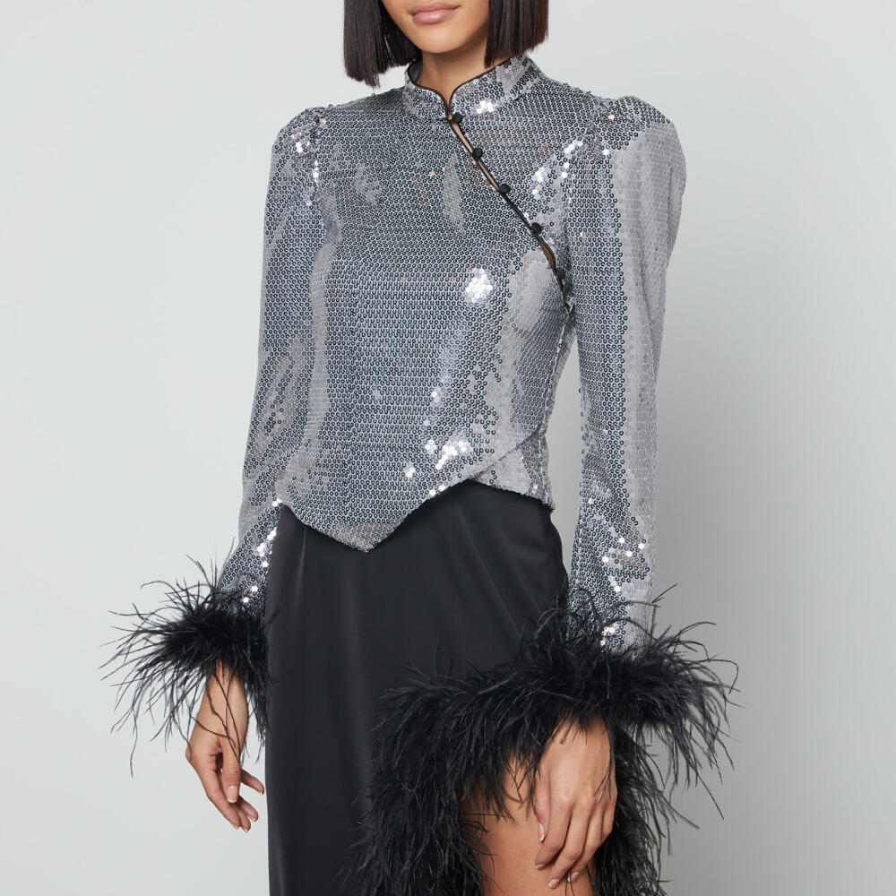 De La Vali Limousine Feather Sequined Top Cover