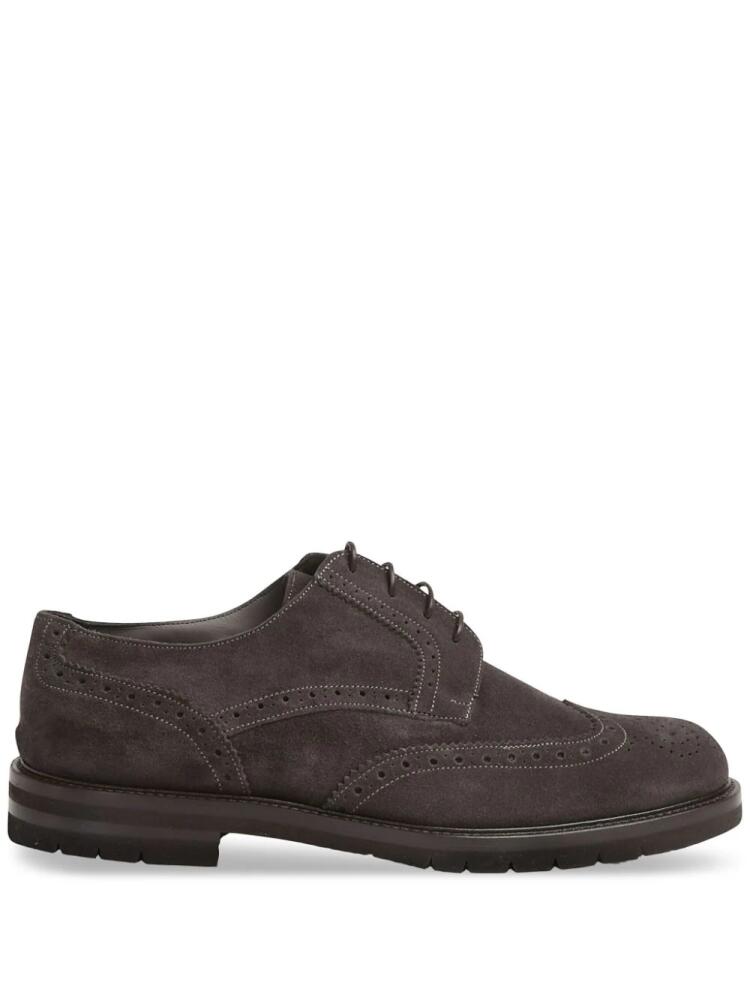 Corneliani suede brogues - Grey Cover