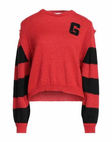 Gaëlle Paris Woman Sweater Red Acrylic, Polyamide, Mohair wool Cover