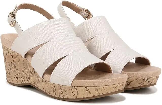 LifeStride Darby Slingback Wedge Sandals (Bone) Women's Sandals Cover