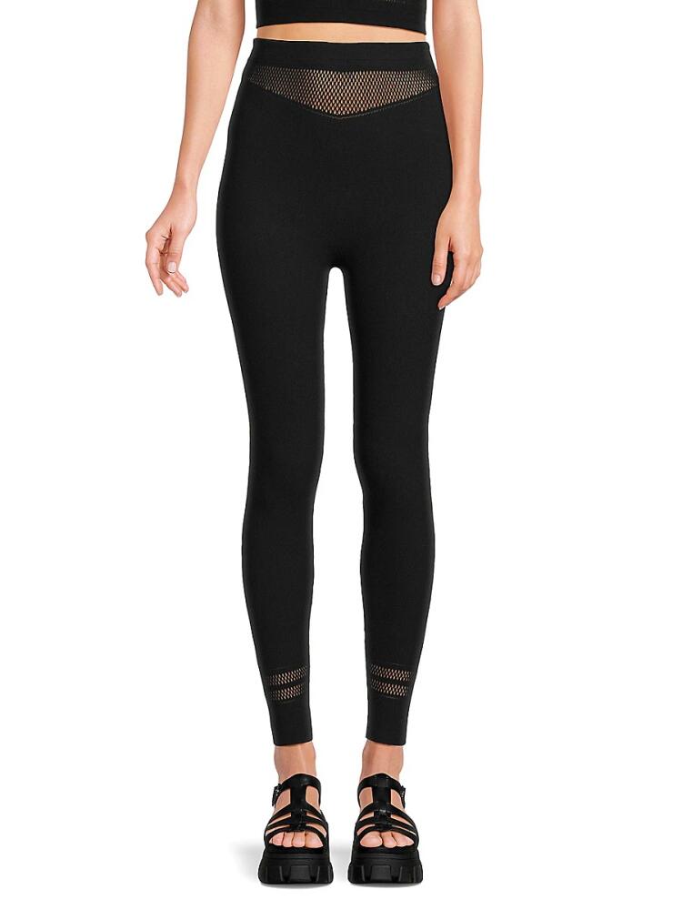 Wolford Women's Net Lines Leggings - Black Cover