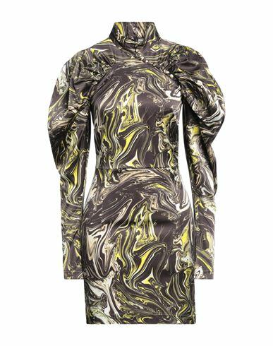 Rotate Birger Christensen Woman Mini dress Steel grey Viscose, Elastane Cover