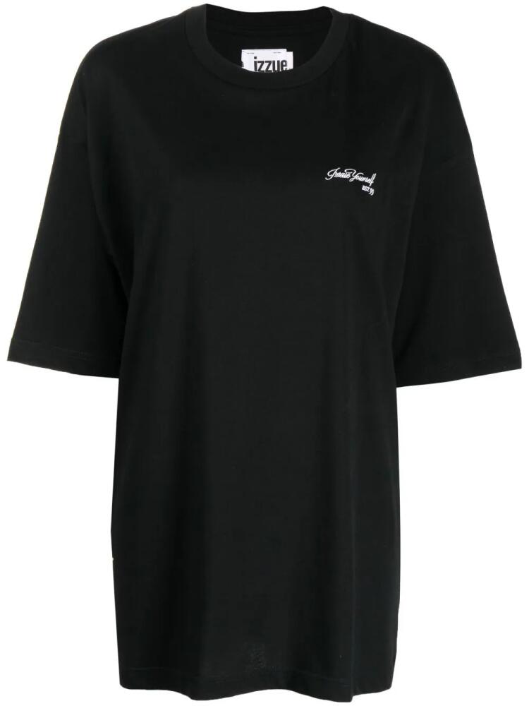 izzue graphic-print cotton T-shirt - Black Cover