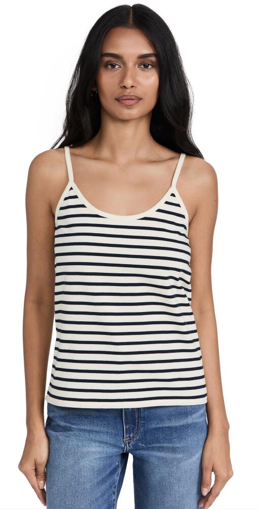 KULE The Spaghetti Tank Cream/Navy Cover