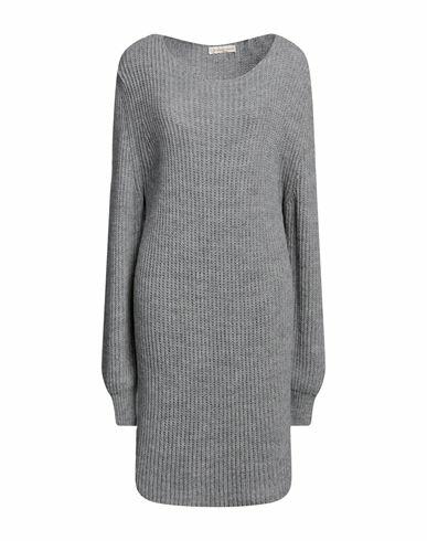 Cashmere Company Woman Sweater Grey Wool, Alpaca wool Cover