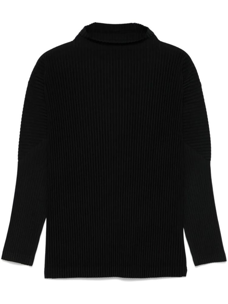 Homme Plissé Issey Miyake plissé-effect sweater - Black Cover