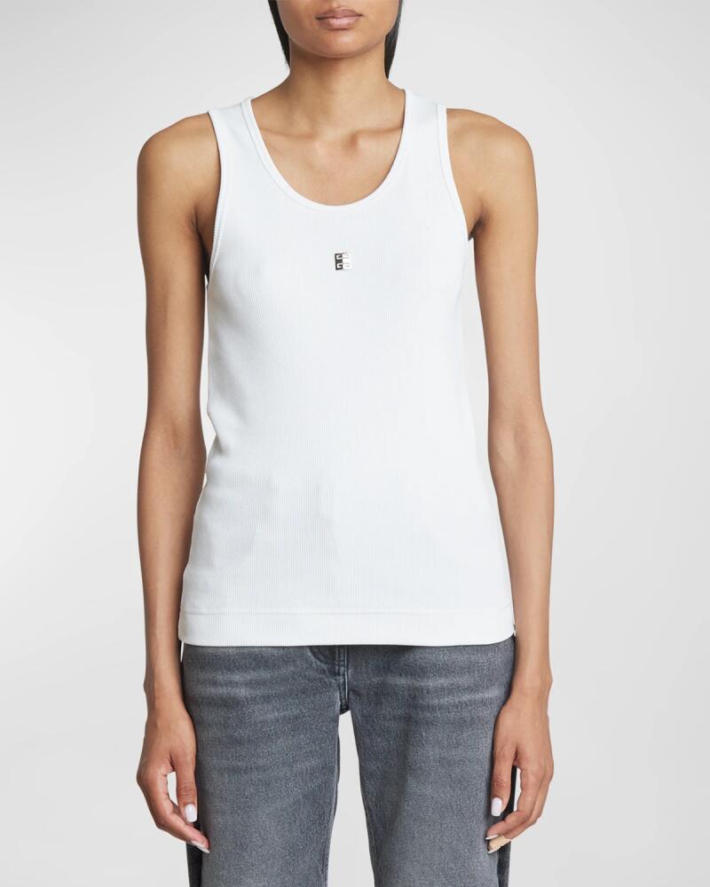 Givenchy Ribbed Tank Top with Logo Detail Cover