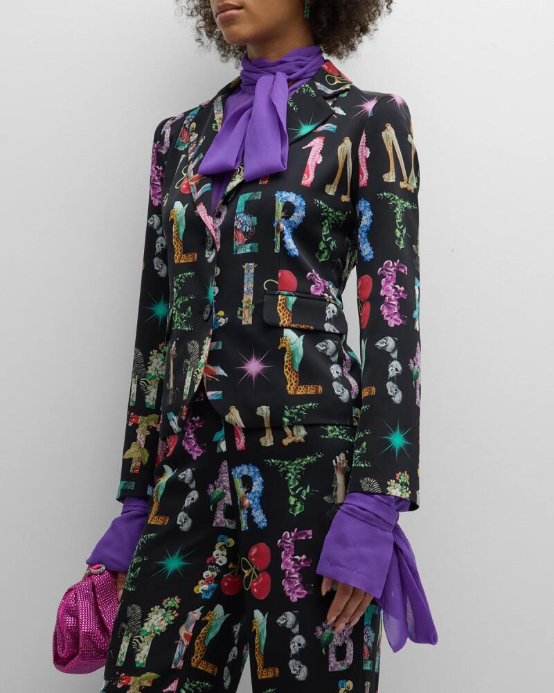 Libertine Deco Letters Short Blazer Jacket Cover